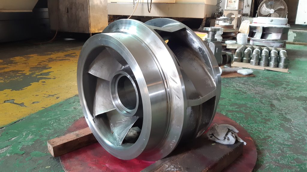 Machined stainless steel impeller